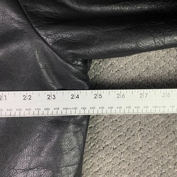 Vintage Y2K GAP Leather Jacket Men's Large Bomber Distressed - Picture 14 of 16